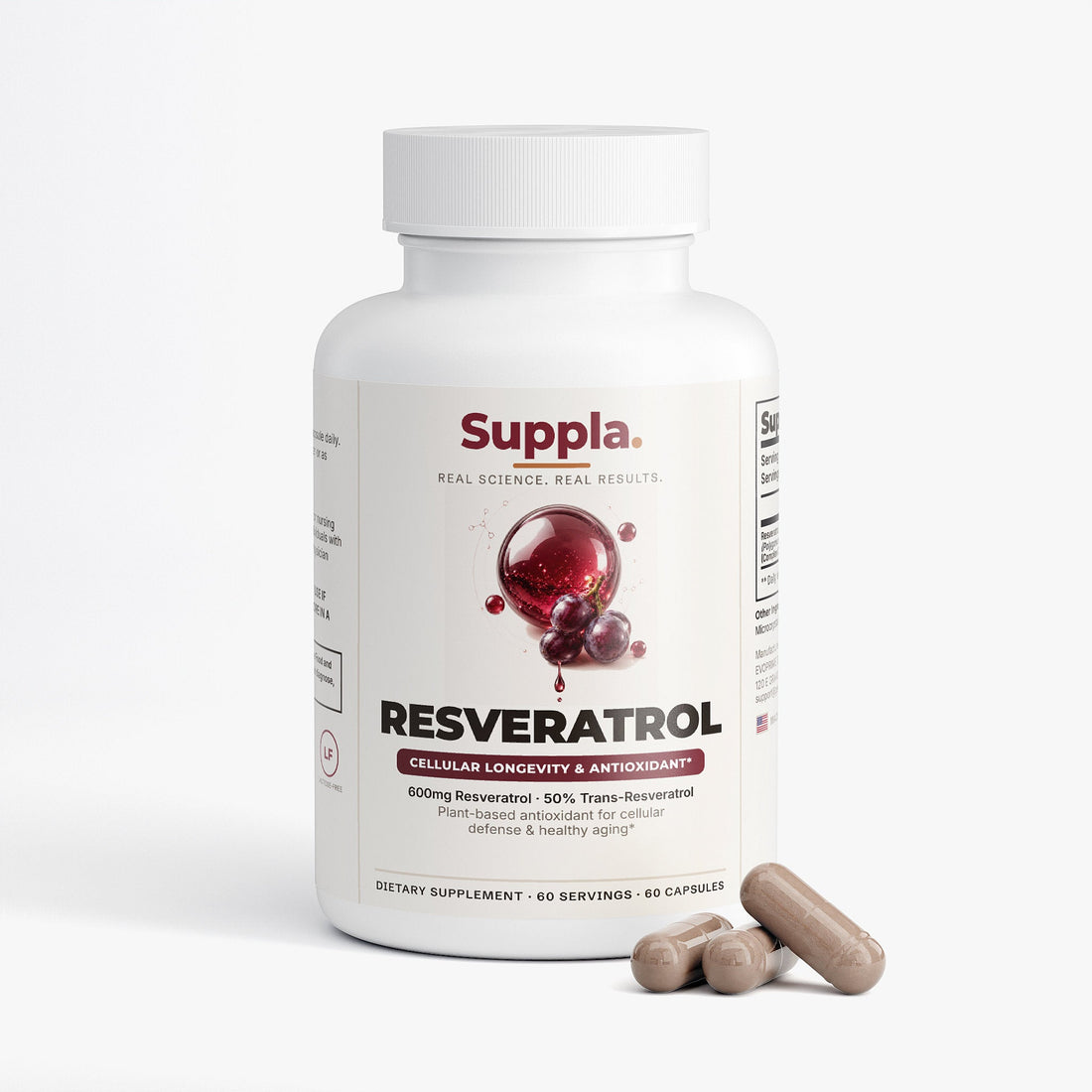 Suppla Resveratrol bottle