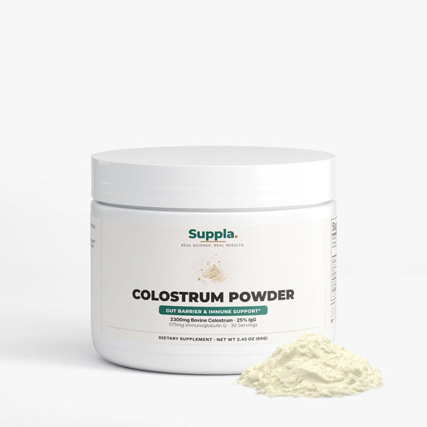 Suppla Colostrum Powder supplement bottle