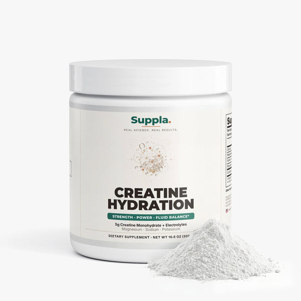 Suppla Creatine Hydration supplement bottle