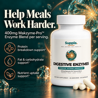 Digestive Enzymes 400mg Makzyme-Pro blend for meal and nutrient uptake support