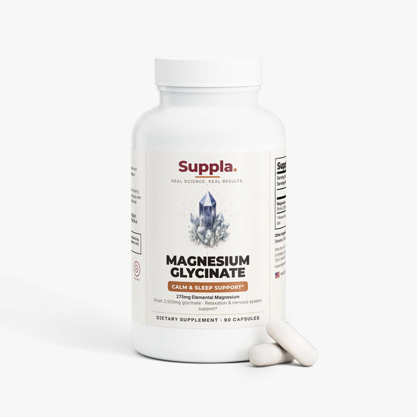 Suppla Magnesium Glycinate supplement bottle