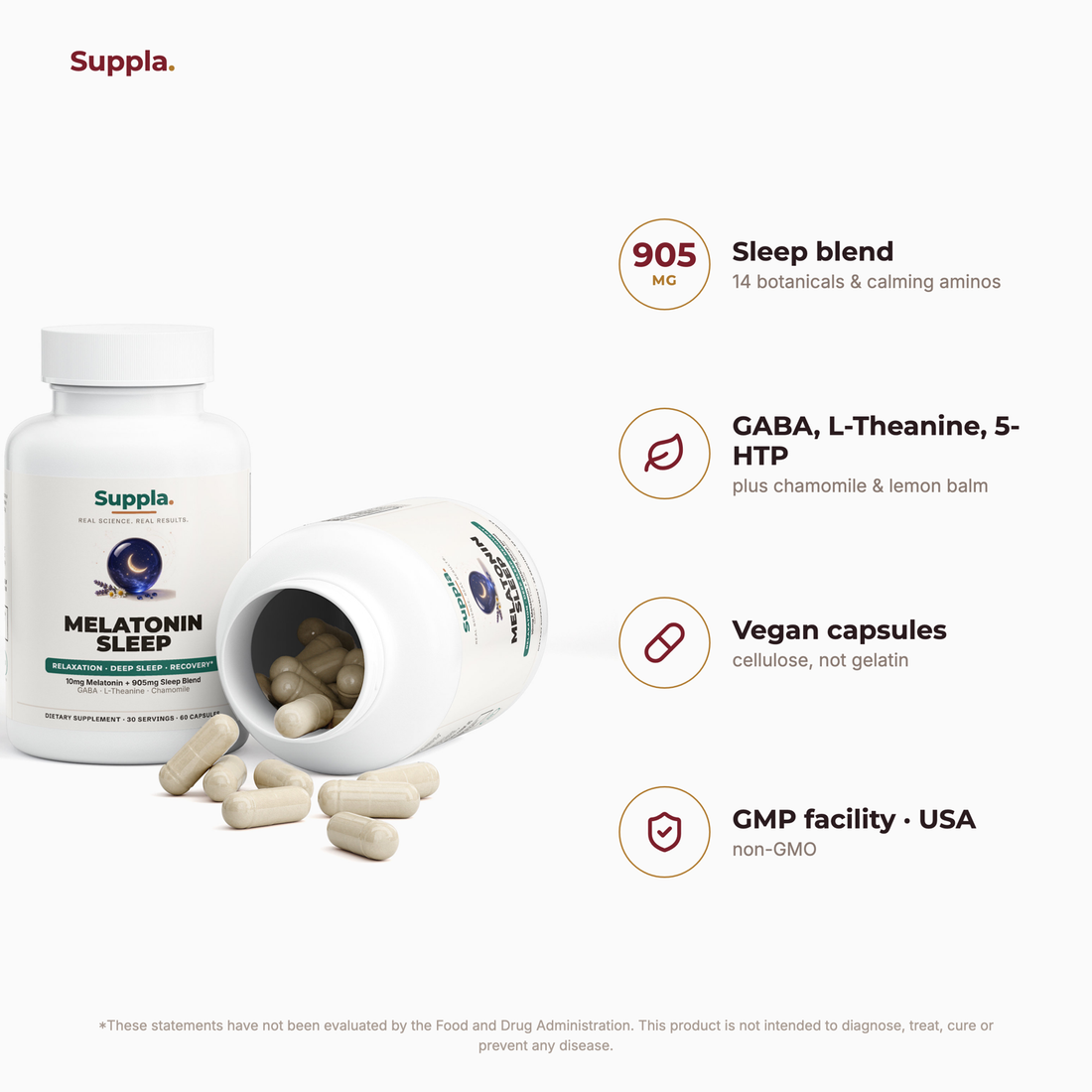 Suppla Melatonin Sleep what's inside and quality